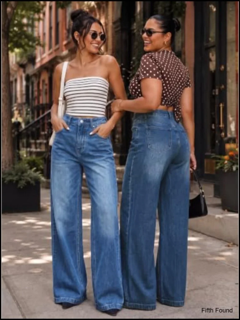High Waist Baggy Boyfriend Jeans Wide Leg Denim Pants Y2K Streetwear